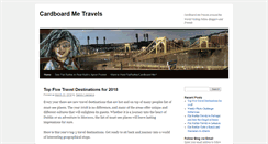 Desktop Screenshot of cardboardmetravels.com