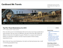 Tablet Screenshot of cardboardmetravels.com